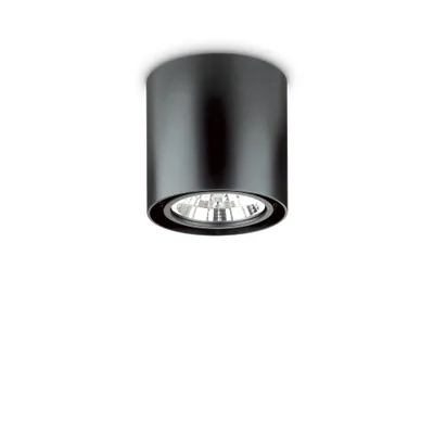 Produktbild von Moderne Deckenleuchte Mood Rund Aluminium Schwarz 1 Licht Gu10 10W 3000Kd15Cm