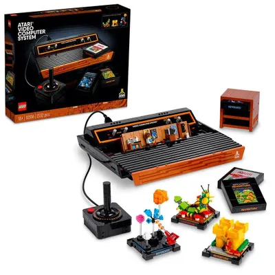 Produktbild von LEGO 10306 Icons Atari 2600 Set für Erwachsene, nostalgisches 80er-Jahre-Geschenk für Gamer mit Retro-Videospielkonsole und Replika-Steckmodule