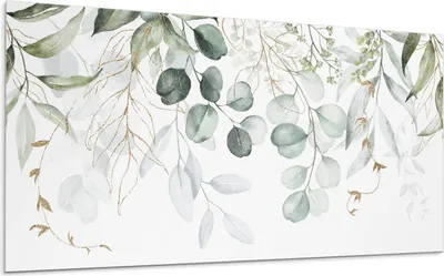 Produktbild von Zarte Blätter Und Zweige – Selbstklebende Fliesen – Wandverkleidung – Wandpaneel – PVC Fliesen – Vinylflisen – PCV Flisen – Selbstklebend – Wanddeko –100 x 50 cm