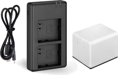 Produktbild von 2-fach Duo Ladegerät für Arlo Pro/Pro 2 Li-Ion Akkus wie 308-10029-01, 308-10047-01 + Akku 2000mAh - ersetzt DU-A1 / Ladestation mit Micro-USB Kabel