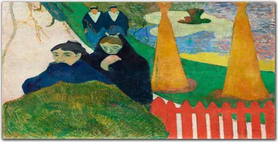 Produktbild von Coloray - Bild aus Glas - 120x60 cm - wanddekoration wohnzimmer glasblock mit bild gehärtetes Glas Dekoration Küche - Arlésiennes Gauguin