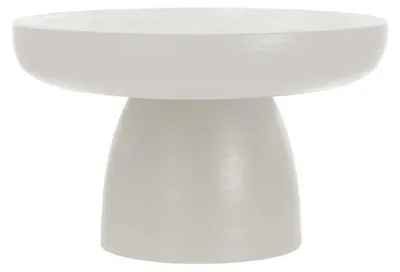 Obrázok produktu pre Konferenčný stolík Pomax Pretoria, biela farba, priemer 60 cm, výška 35 cm