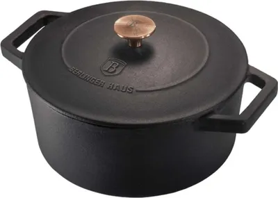 Image de Berlinger Haus Cocotte en Fonte BH-6492 24cm Noir