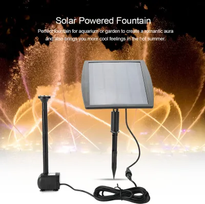 Produktbild von Solarbetriebener Springbrunnen,Solarbetriebene Wasserpumpe,Solarbetriebener Springbrunnen für Aquarium,Solarbetriebener Springbrunnen für Garten,Springbrunnen Wasserpumpe