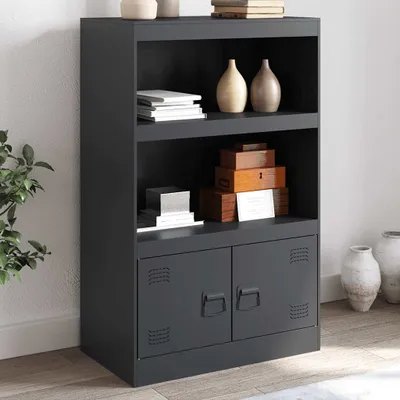 Image de vidaXL Sideboard Anthracite 67x39x107 cm Acier
