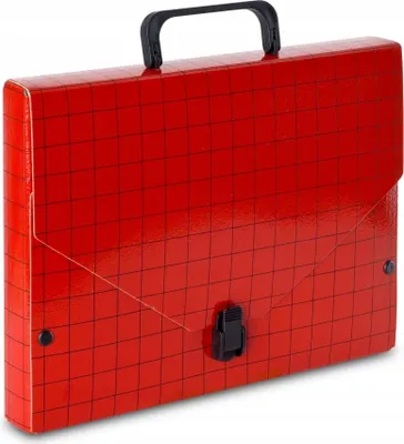 Zdjęcie produktu dla Teczka Meeting Czerwona Z Rączką 4Cm 0011