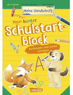 Obrázok produktu pre Mein bunter Schulstartblock: Buchstaben und Zahlen schreiben