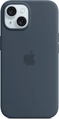 Produktbild von iPhone 15 Silicone Case with MagSafe - Storm Blue