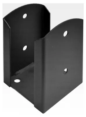 Produktbild von Aufschraubhülse Anthrazit für Pfostenträger und Pfostenschuh Bodenplatte - 91x150x2,0 mm