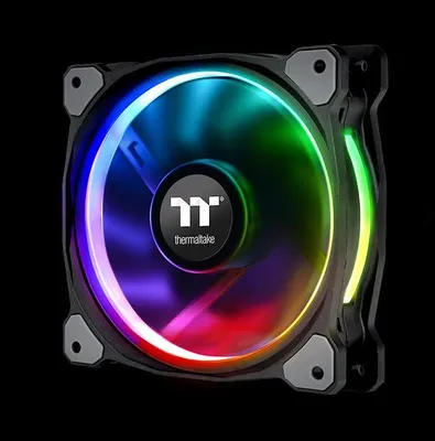 Produktbild von Thermaltake Riing PLUS CL-F056-PL14SW-A LED RGB Gehäuselüfter Premium Edition 14cm 3er Pack