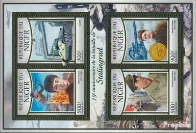 Produktbild von Briefmarken Niger 2017 Mi 4812-4815 Kleinbogen (kompl. Ausg.) postfrisch Schlacht von Stalingrad