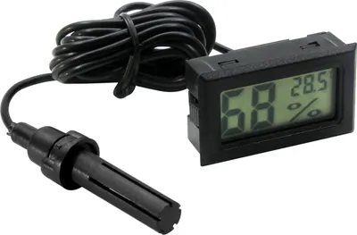Image de FILFEEL Digital Mini Electronic Thermometer Hygrometer f��r Indoor Outdoor with probe, which is suitable for the maintenance of the plant
