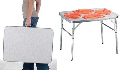 Produktbild von 3.00 Klapptisch 75x55x25-59 cm - geringes Gewicht, Aluminium Rahmen