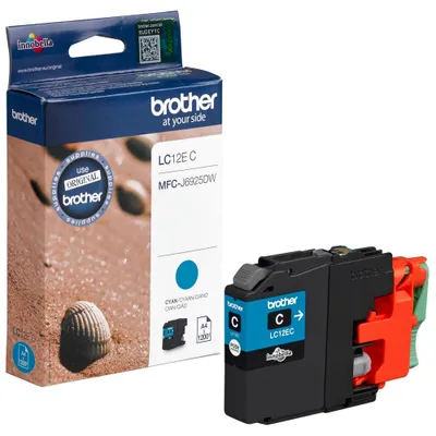 Produktbild von Brother LC12EC, Cyan, 1 Stück(e), 1200 Seiten, Einzelpackung