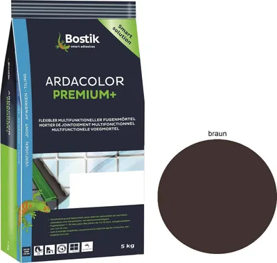 Produktbild von Bostik Ardacolor Premium Fuge plus 5Kg braun Fliesen Naturstein Fugenmörtel