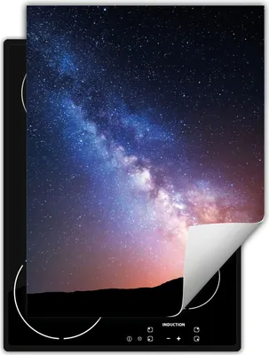 Produktbild von DarHaus Herdabdeckplatte Einteilig Küche Abdeckplatte für Glaskeramikfeld Abdeckung Induktionskochfeld Aufrollbare Matte 40x52 cm, Sterne