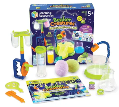 Produktbild von Experimentierset Experimentierkasten Glow-in-the-Dark - Glow-in-the-Dark Experimente - 13 Teile - Ab 5 Jahren