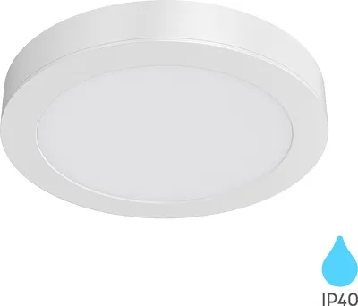 Produktbild von Braytron LED Aufbauleuchte Deckenleuchte Rund 12W Neutralweiß 4000K 1120 lm Weiß IP40