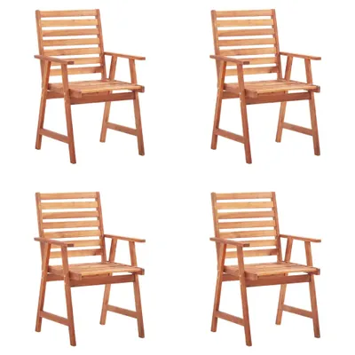 Produktbild von VidaXL 3078327, Terrasse, Gepolsterter Sitz, Akazienholz, Schwarz, Polyester, 560 mm