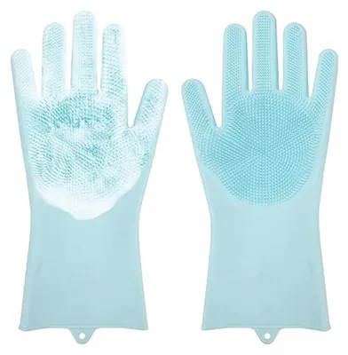 Produktbild von Set von 2 Fellpflegehandschuhen für Katzen und Hunde