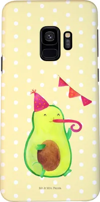 Produktbild von Mr. & Mrs. Panda Samsung Galaxy S9 Handyhülle Avocado Geburtstag - Gelb Pastell - Geschenk, Überraschung, Handy Case, Frucht, Smartphone Hülle, Cover, Party, Feier
