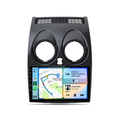 Obrázek produktu pro Hexinex 9palcové autorádio Android 15 pro Nissan Qashqai J10 (2006–2013), 2 GB + 32 GB, WiFi, CarPlay, RDS, DSP