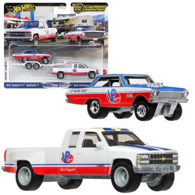 Produktbild von Hot Wheels HRV42, Fahrzeug-Set, 3 Jahr(e), Kunststoff, Metall, Blau, Rot, Weiß