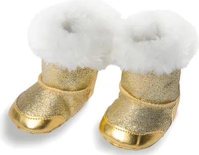 Produktbild von Heless Puppenschuhe gold Stiefel 38-45cm für Modepuppen