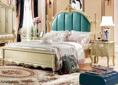 Produktbild von s Komfortbett aus Massivholz Kunstleder Beige Bett 180x200 cm