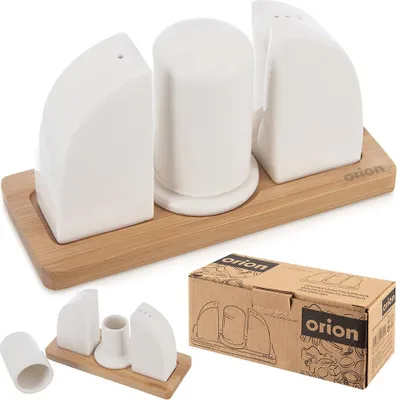 Produktbild von Salz- und Pfefferset, Porzellan, 4-teilig, Salzstreuer + Pfefferstreuer, WHITELINE ORION 152377
