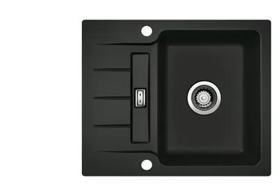Produktbild von Naber Einbauspüle Keramik flächenbündig LineUP 2F nero