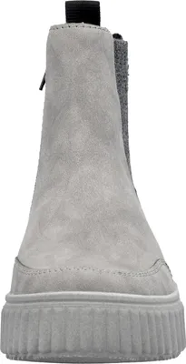 Produktbild von Rieker Damen Chelsea Boot Keilabsatz Profilsohle Stiefelette N2553, Größe:40 EU, Farbe:Grau