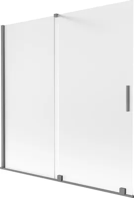 Obrázok produktu pre Mexen Velar 2-krídlová posuvná vaňová zástena 160 x 150 cm, matná, pištoľový kov - 896-160-000-31-95