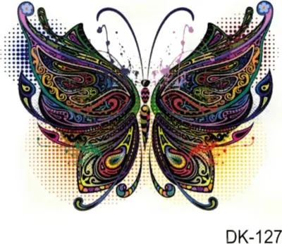 Produktbild von Temporäres Tattoo Schmetterling Butterfly