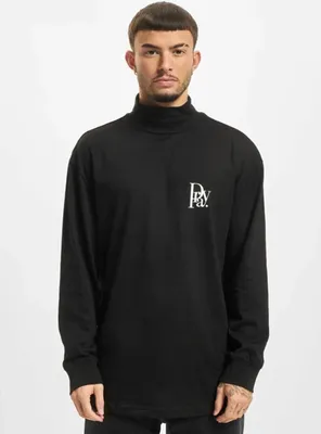 Zdjęcie produktu dla Męska koszulka z długim rękawem Cayler & Sons Prayor Black White Turtleneck Longsleeve, czarna – XS