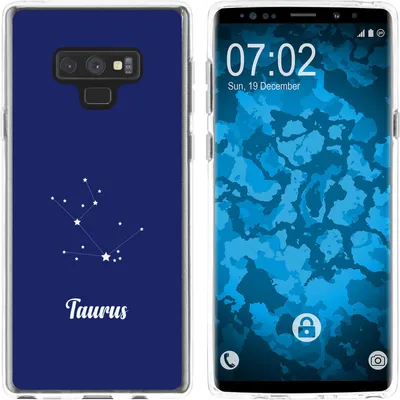 Produktbild von PhoneNatic Case kompatibel mit Samsung Galaxy Note 9 Silikon-Hülle SternzeichenTaurus M8