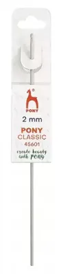 Produktbild von Pony Aluminium Häkelnadel 2 mm glatt 15 cm