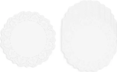 Produktbild von VBS Spitzendeckchen, Weiß, Papier Ø 15,5 cm, 20 Stück