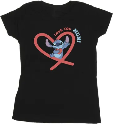Produktbild von Disney - "Love You Mum" T-Shirt für Damen BI25738 (XL) (Schwarz)
