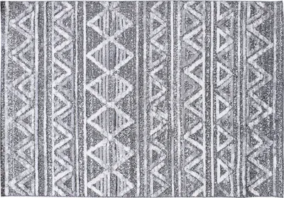 Produktbild von Miliboo - Berber-Teppich mit Reliefmuster weiß und grau 160 x 230 cm ERGA