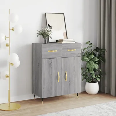 Produktbild von vidaXL Sideboard Grau Sonoma 69,5x34x90 cm Holzwerkstoff