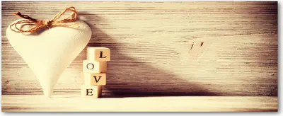 Produktbild von Tulup® Leinwandbild - 125x50 cm - Wandkunst - Drucke auf Leinwand - Leinwanddruck  - Sprüche - Beige - Liebe