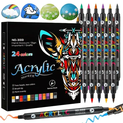 Image de Solidchoice - Coffret de 3 marqueurs permanents pour toutes surfaces