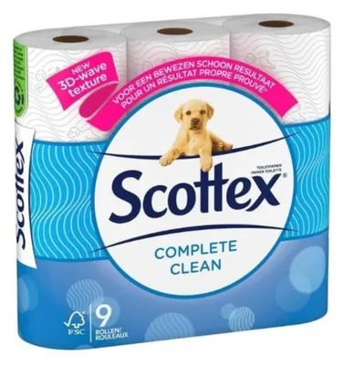 Immagine prodotto di Scottex Carta igienica 9 rotoli, 2 veli