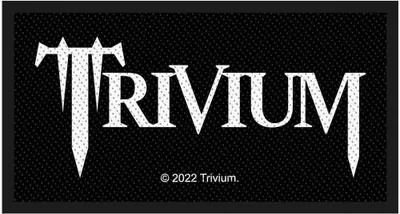 Immagine prodotto di Trivium - Logo - Toppa - Poliestere RO5135 (100 mm x 50 mm) (Nero/Bianco)