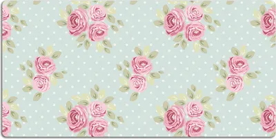 Produktbild von Schreibtischmatte Tischunterlage 100x50 cm Mauspad - Rosa Blumensträuße