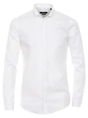 Produktbild von Bundle - Venti - Evening - Slim Fit-  Festliches Bügelfreies Herren Hemd, weiß oder creme (001940), Größe:39, Farbe:Weiß (000)