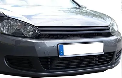 Kühlergrill Sport Grill Gitter Schwarz für VW Golf 6 VI – Produktansicht