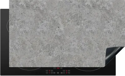 Produktbild von KitchenYeah© Herdabdeckplatte Muster - Zement - Beton , 89x51cm, Küche Deko, Glaskeramikkochfeld Herdabdeckung, Abdeckplatte fùr Kochfeld