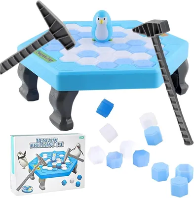 Produktbild von Rettet den Pinguin Familienspiel Gesellschaftsspiel für Kinder und Erwachsene Geschicklichkeitsspiel Eisbrecher Brettspiel Mitbringspiel, Kinderspiel